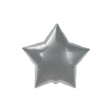 Folieballon ster zilver (zonder helium)